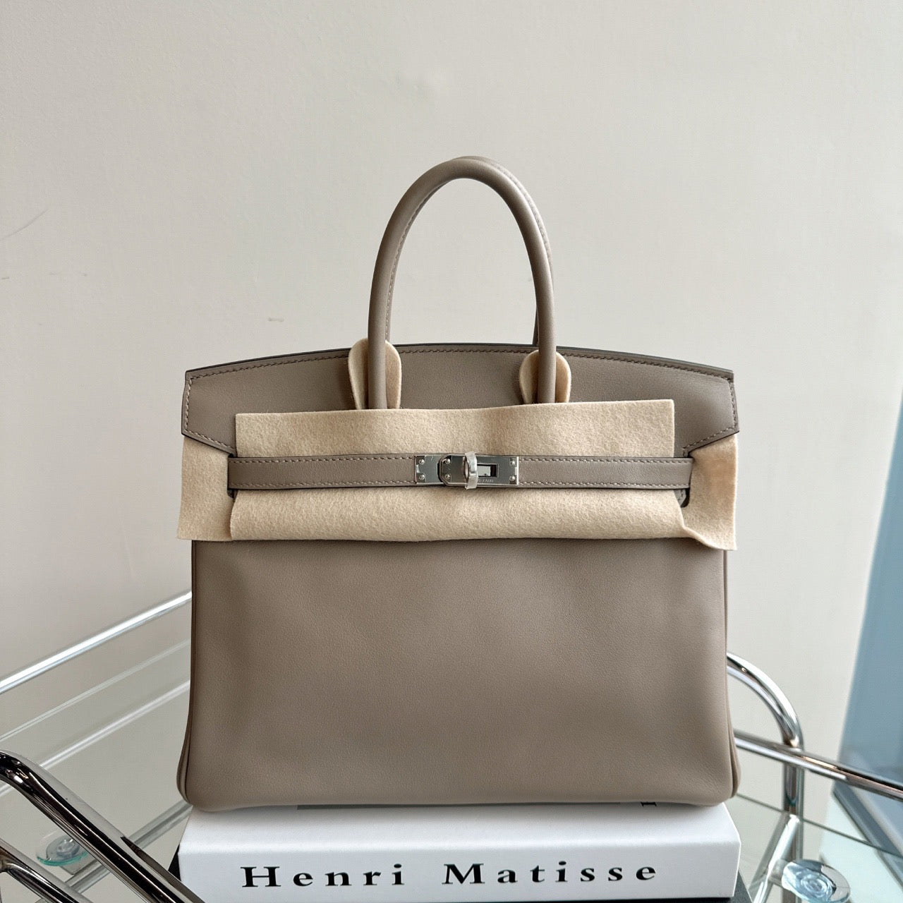 Hermes Birkin 25 Gris Tourterelle Stamp A