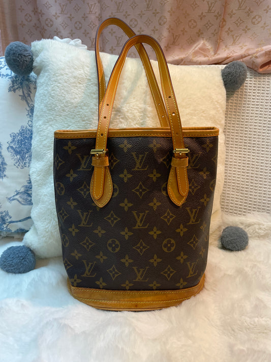 Vintage LV Bucket Tote Bag